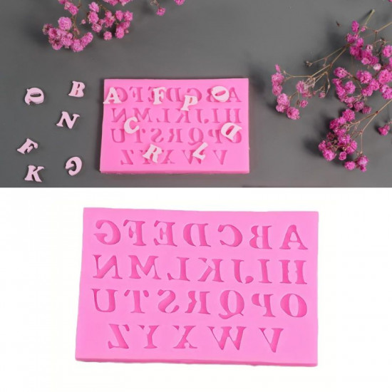 Uppercase English Alphabets Silicone Mould Uppercase English Alphabets Silicone Mould