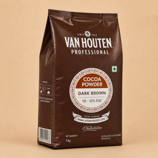 Van Houten Professional Cocoa Powder - Dark Brown