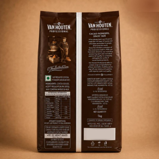 Van Houten Professional Cocoa Powder - Dark Brown