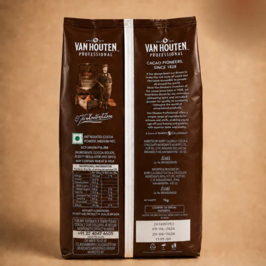 Van Houten Professional Cocoa Powder - Medium Brown