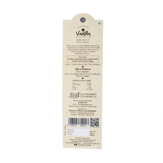 Goodness Pure Vanilla Extract 50 Gms