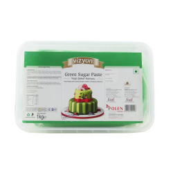 Green Sugar Paste (1 Kg) - Vizyon