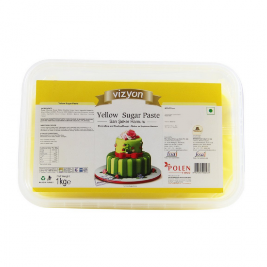 Yellow Sugar Paste (1 Kg) - Vizyon