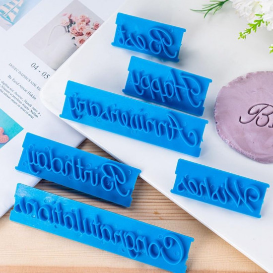Wishes and Blessings Cookie Stamp Fondant Cutter Mould