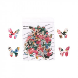 Abstract Red Wafer Butterflies WPC 15 (20 Pcs) - Tastycrafts Economy Pack