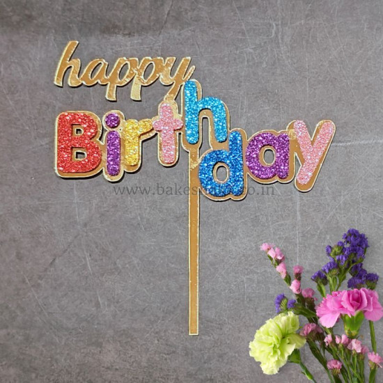 Happy Birthday Acrylic Cake Topper (ACT 101)