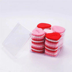 Acrylic Dessert Tub | Clear Plastic Container Box - Square Shape (Set of 12)