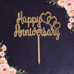 Happy Anniversary Acrylic Cake Topper (ACT-122)