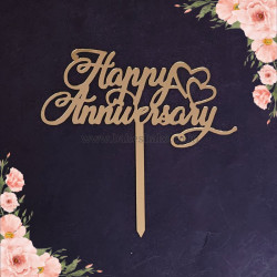 Happy Anniversary Acrylic Cake Topper (ACT-123)