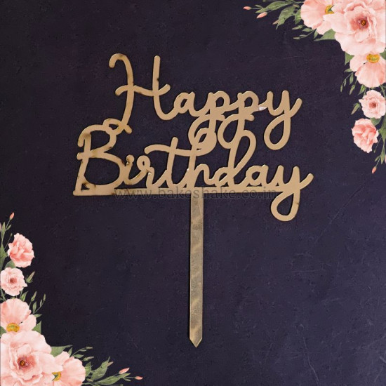 Happy Birthday Acrylic Cake Topper (ACT 116)