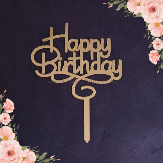 Happy Birthday Acrylic Cake Topper (ACT 117) Happy Birthday Acrylic Cake Topper (ACT 117)