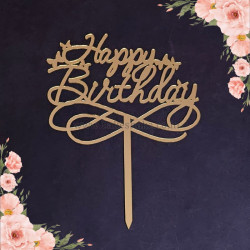 Happy Birthday Acrylic Cake Topper (ACT 119)