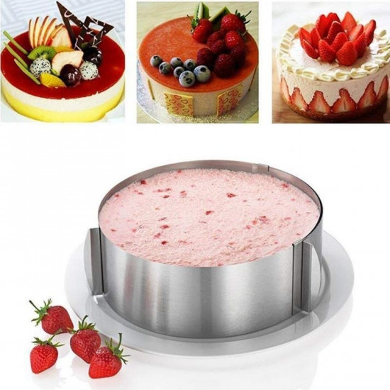 Adjustable Mousse Cake Ring Mould (Dia 6 - 12 inch)