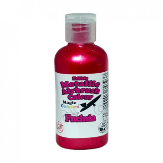 Fuchsia Metallic Airbrush Colour (55 Ml) - Magic Colours