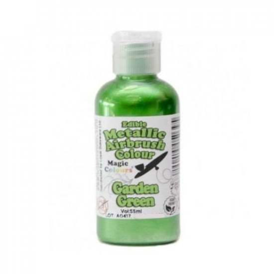 Garden Green Metallic Airbrush Colour (55 Ml) - Magic Colours