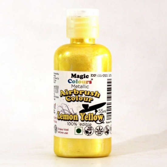 Lemon Yellow Airbrush Colour (55 Ml) - Magic Colours