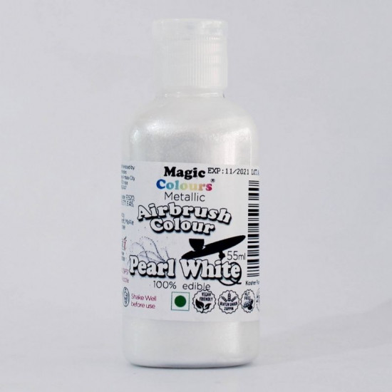 Pearl White Airbrush Colour (55 Ml) - Magic Colours