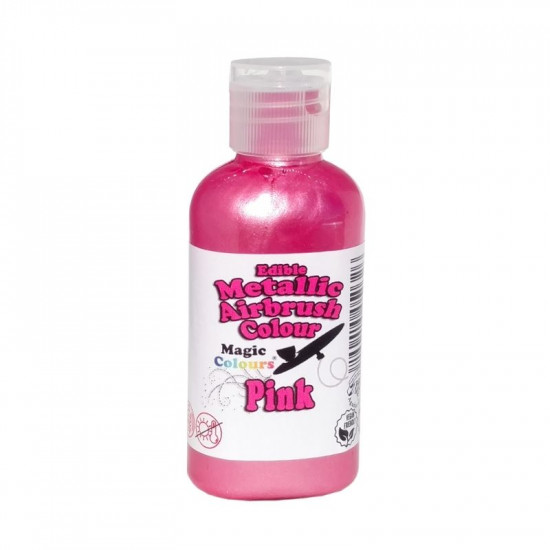 Pink Metallic Airbrush Colour (55 Ml) - Magic Colours