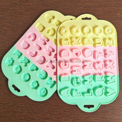 Alphabet With Flower Silicone Mould