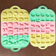 Alphabet With Flower Silicone Mould