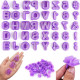 40 Pieces Alphabets Numbers Plastic Cutter Mould
