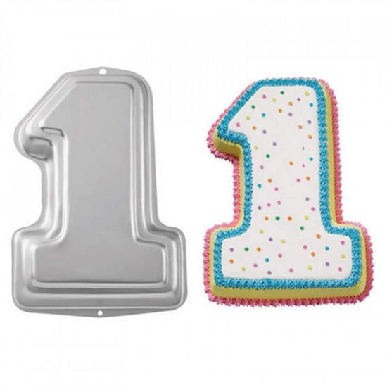 Number 1 Shape Aluminium Cake Mould