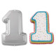 Number 1 Shape Aluminium Cake Mould