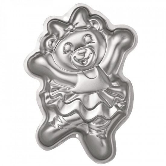 Ballerina Bear Shape Aluminium Cake Mould