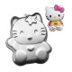 Hello Kitty Shape Aluminium Cake Mould