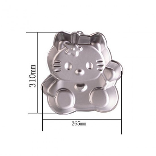 Hello Kitty Shape Aluminium Cake Mould