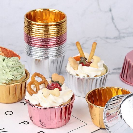 Aluminium Foil Baking Cups / Muffin Liners