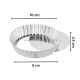 Aluminium Round Pie Dish Quiche Pan Tart Mould with Removable Bottom - 3 Inch