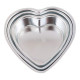 Heart Shape Aluminium Cake Mould - Set of 3