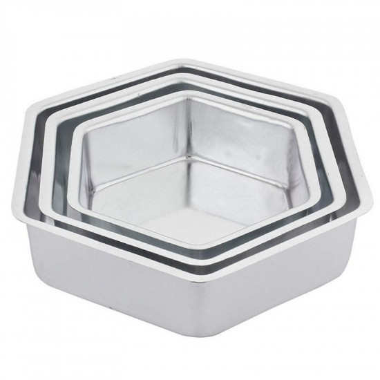 ALUMINIUM CAKE TIN ROUND SHAPE - SET OF 3