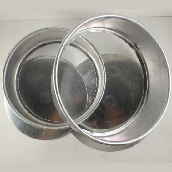 Round Shape Aluminium Cake Mould - Set of 5