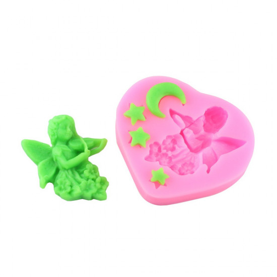 Angel Star Moon Fondant Mould