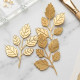 Artificial Golden Leaves (Set of 10)