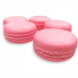 Artificial Macaron Cookie for Cake Decor - Pink (Set of 5)