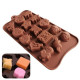 Assorted Shapes Baby Silicone Chocolate Mould 15 Cavity Assorted Shapes Baby Silicone Chocolate Mould 15 Cavity