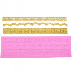 Assorted Three Border Silicone Lace Mat (Style 7)