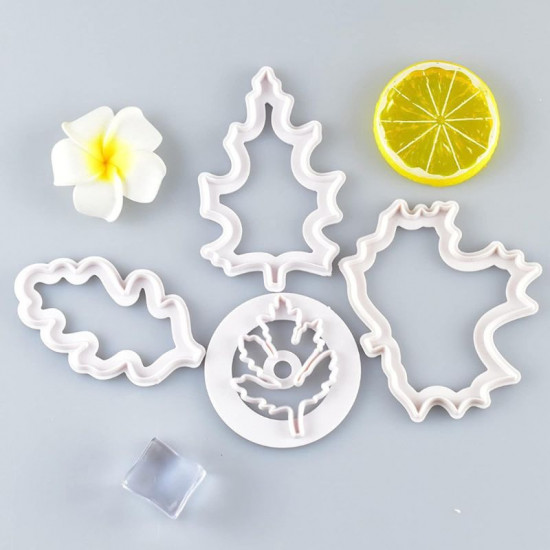 Autumn Leaf Fondant Cutter Set of 4 Pieces