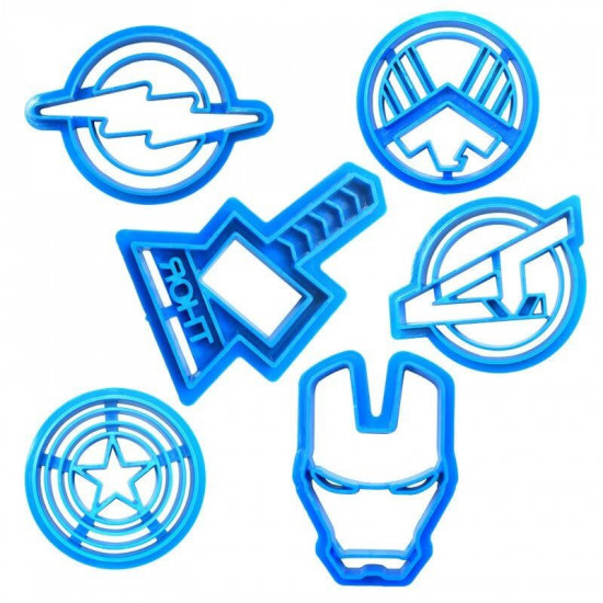 Avengers Fondant / Cookie Cutter Set of 6 Pcs