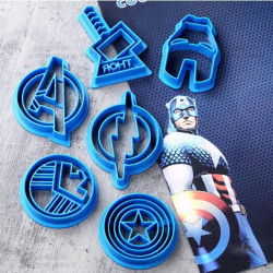 Avengers Fondant / Cookie Cutter Set of 6 Pcs