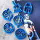 Avengers Fondant / Cookie Cutter Set of 6 Pcs