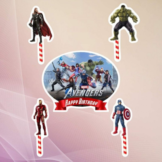 Avengers Paper Toppers (Set of 5)