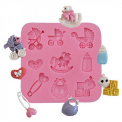 Baby Shower Fondant Mould (Style B)