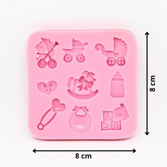 Baby Shower Fondant Mould (Style B)