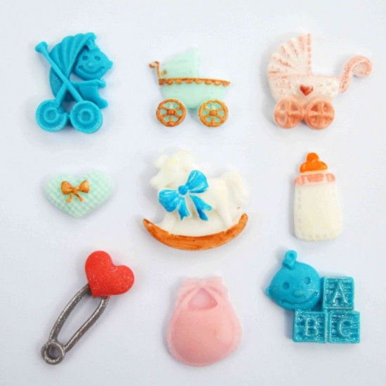 Baby Shower Fondant Mould (Style B)