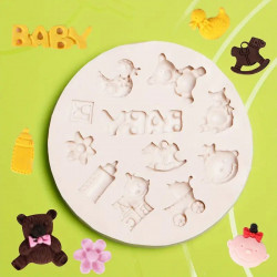 Baby Shower Fondant Mould (Style E)