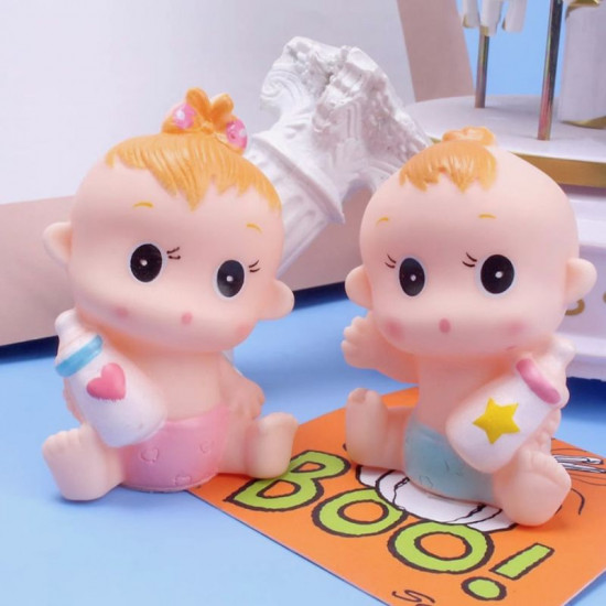 Baby Girl Toy Cake Topper for Baby Shower Cake Decor